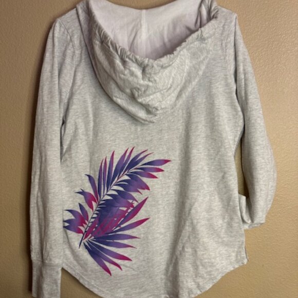 Crazy Shirts Womens Hawaii Long Sleeve Lightweight Pullover Grey Size Large EUC - Picture 2 of 6